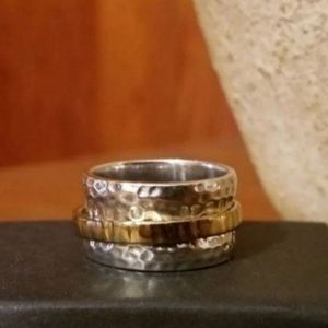 Silpada Sterling & 14k Gold Ring
